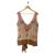 Tracy Reese flower embroidered silk beaded top 